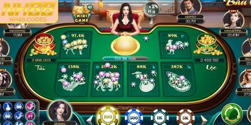 Bầu Cua NH88 - Trải Nghiệm Giải Trí Dành Cho Người Mới 3 Các cửa cược cơ bản