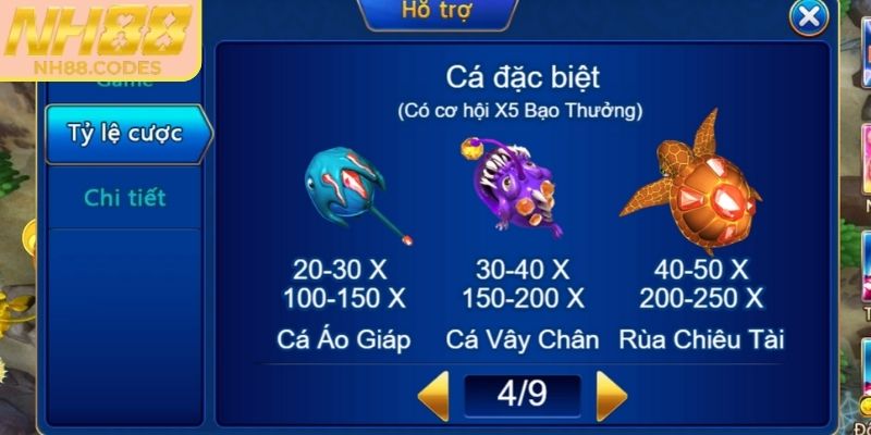 Công cụ của Jackpot Đánh Cá NH88